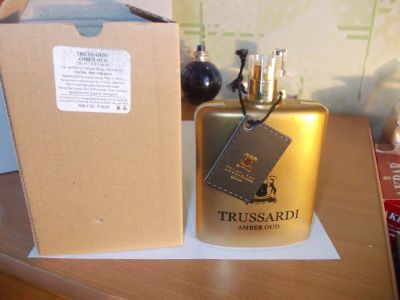 Лот: 12339388. Фото: 1. Amber Oud от Trussardi тестер... Мужская парфюмерия