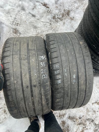 Лот: 24868716. Фото: 1. (2шт) 295-35-20 Michelin Pilot... Шины
