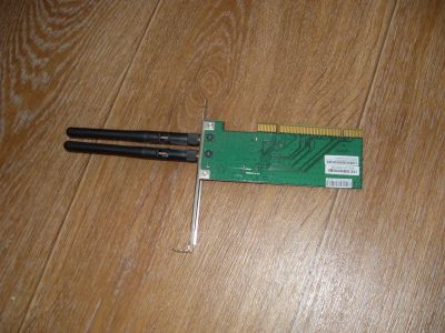 Лот: 9343426. Фото: 1. Беспроводной PCI адаптер, 300Мбит... Другое (комплектующие)