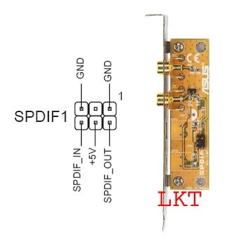 Лот: 4234292. Фото: 1. Контроллер SPDIF in/out Asus. Платы расширения, контроллеры, доп. порты