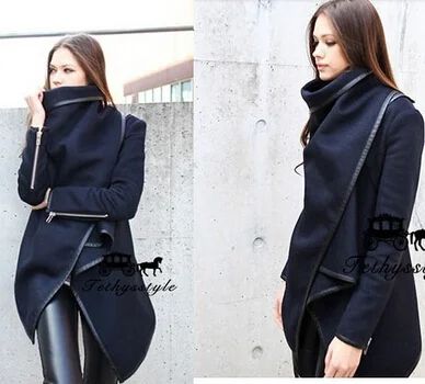 Лот: 4800332. Фото: 1. Пальто, френч, шерсть, темно-синее... Пиджаки, жакеты, жилеты