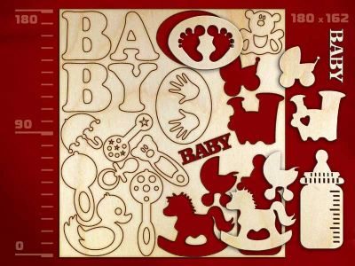 Лот: 4418747. Фото: 1. Набор для скрапбукинга BABY. Скрапбукинг