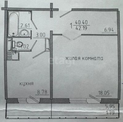 Лот: 25589167. Фото: 1. 1-комн. квартира , Красноярск... Квартиры, студии
