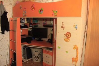 Лот: 3386423. Фото: 1. детская кровать, горка. Детские кровати и кроватки