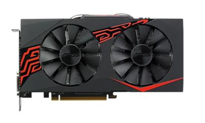 Лот: 19307075. Фото: 1. Видеокарта ASUS Ex RX570 O4G 4Гб. Видеокарты