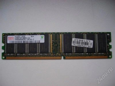 Лот: 379490. Фото: 1. 512Mb DDR PC3200 400MHz Hynix. Оперативная память