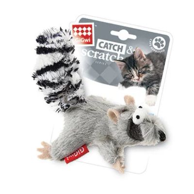 Лот: 16212723. Фото: 1. Енот GIGWI д/к 8см с мятой. Игрушки для животных