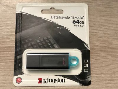 Лот: 20503005. Фото: 1. USB-флеш (USB 3.2) 64GB Kingston... USB-флеш карты