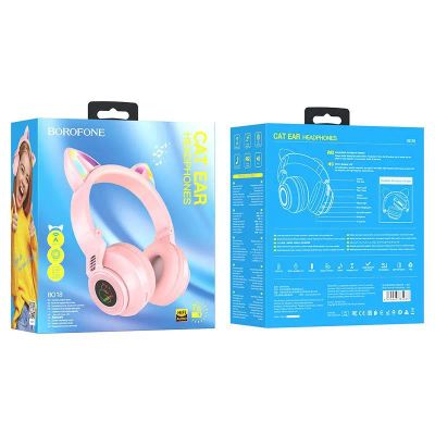 Лот: 22144477. Фото: 1. BT Гарнитура BOROFONE BO-18 PinK... Наушники, гарнитуры