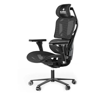 Лот: 24791717. Фото: 1. Игровое кресло Eureka Typhon Grey... Наушники, гарнитуры