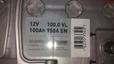 Лот: 17083275. Фото: 1. Аккумулятор Titan 100 а/ч. С пробегом... Аккумуляторы