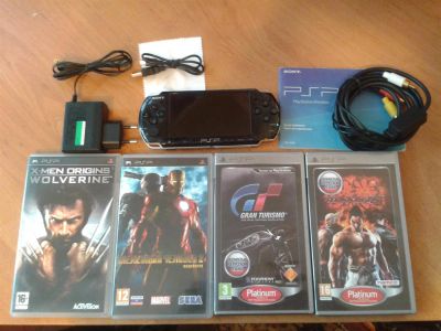 Лот: 3797732. Фото: 1. PSP 3008 +4 диска и много полезностей... Игровые приставки, консоли