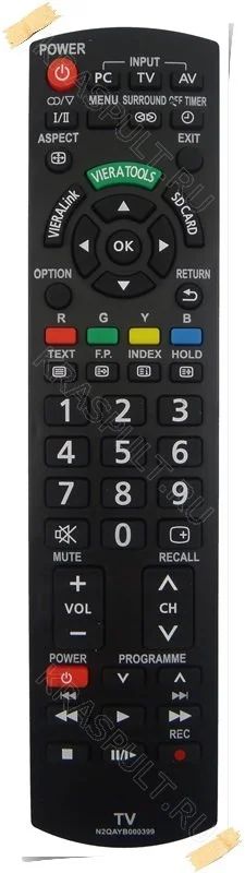 Лот: 15904994. Фото: 1. Пульт PANASONIC N2QAYB000399. Пульты ДУ