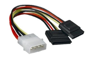 Лот: 4448608. Фото: 1. Кабель Molex - 2 SATA питание... Шлейфы, кабели, переходники