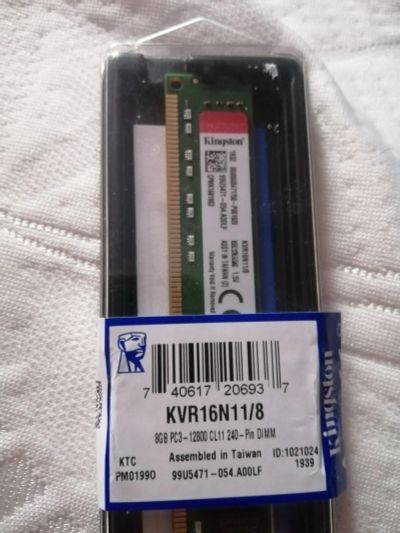 Лот: 15423130. Фото: 1. Память Kingston kvr16n11/8 8gb. Оперативная память