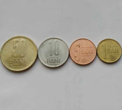 Лот: 18835655. Фото: 1. Румыния набор монет 1 5 10 50... Наборы монет