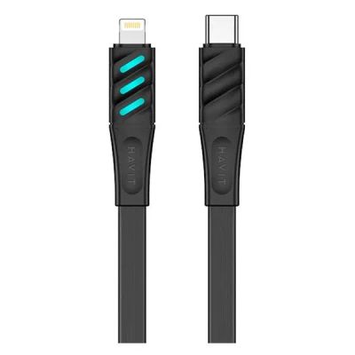 Лот: 24515645. Фото: 1. Кабель Havit USB Type-C/Lightning... Дата-кабели, переходники