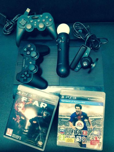 Лот: 3590610. Фото: 1. Sony PlayStation3 12Gb + Камера... Игровые приставки, консоли