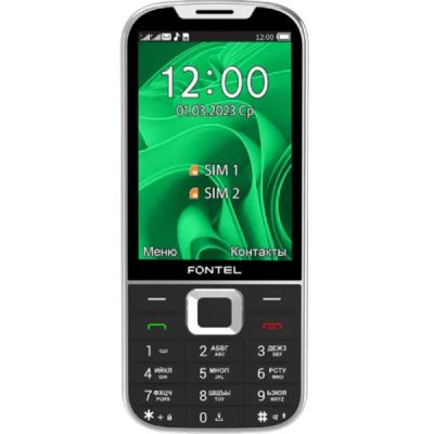 Лот: 22220002. Фото: 1. Телефон Fontel FP350 Черный. Кнопочные мобильные телефоны
