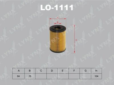Лот: 13356927. Фото: 1. Lynx LO-1111 Масляный фильтр. Расходные материалы