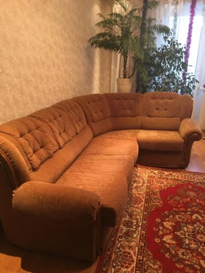 Лот: 6697776. Фото: 1. Диван угловой + кресло. Диваны