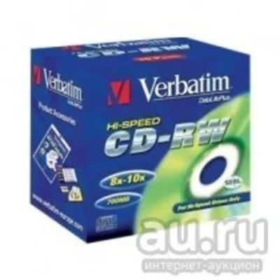 Лот: 13486569. Фото: 1. Продам диски CD-RW Verbatim, новые... CD, DVD, BluRay