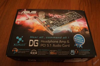 Лот: 5369835. Фото: 1. Звуковая карта ASUS "Xonar DG... Звуковые карты