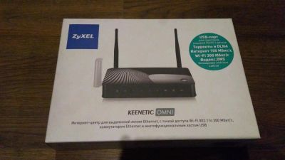 Лот: 10337979. Фото: 1. Маршрутизатор Zyxel Keenetic Omni. Маршрутизаторы (роутеры)