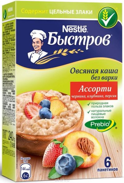 Лот: 10276312. Фото: 1. Быстров - овсяная каша без варки... Корма