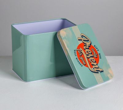 Лот: 17596744. Фото: 1. Подарочная банка Gift box, 16... Подарочная упаковка