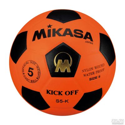 Лот: 12882317. Фото: 1. Футбольный мяч MIKASA S5-K-OBK. Мячи, ракетки, шайбы, клюшки