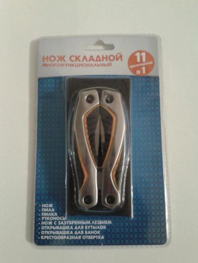 Лот: 9551194. Фото: 1. Новый нож складной 11 в 1 многофункциональный. Ручной инструмент