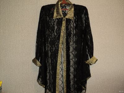Лот: 13565648. Фото: 1. Кардиган гипюровый. Блузы, рубашки, водолазки