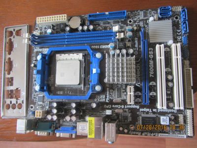 Лот: 7916460. Фото: 1. Материнская плата ASRock 760GM-GS3... Материнские платы