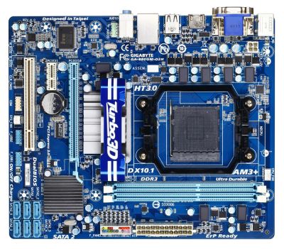 Лот: 8119315. Фото: 1. Gigabyte GA-880GM-D2H rev. 4.0. Материнские платы