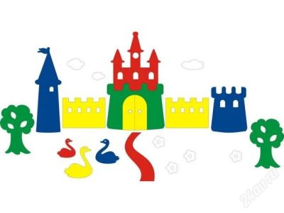 Лот: 1408163. Фото: 1. Мозаика набор «Замок». Игрушки для купания