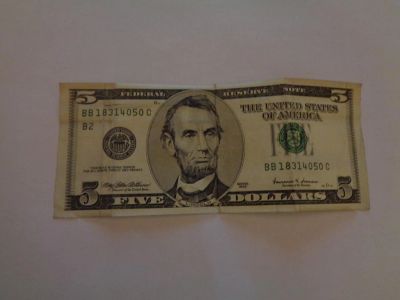 Лот: 4889921. Фото: 1. США 5 долларов 1999г. Обмен. Америка