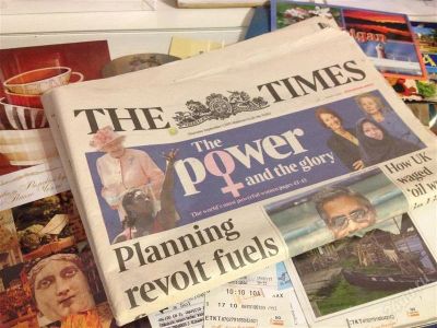 Лот: 3414823. Фото: 1. Легендарная газета The Times. На иностранном языке