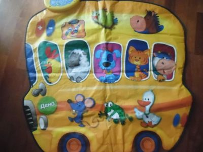 Лот: 5407954. Фото: 1. Двухсторонний коврик со звуками... Развивающие