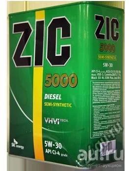 Лот: 13633187. Фото: 1. ZIC 5000 5W-30 CI-4, 4л. Масла, жидкости