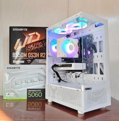 Лот: 25849290. Фото: 1. Игровой Пк RTX 5060 Ryzen 5600X. Компьютеры в сборе