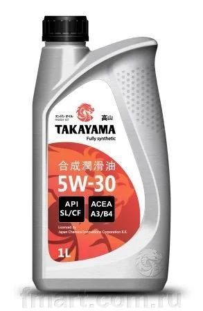 Лот: 15431652. Фото: 1. Takayama 5W-30 1л. пластик. Масла, жидкости