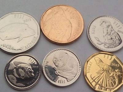 Лот: 17087164. Фото: 1. Набор монет Фиджи, 6 шт. Без обращения... Австралия и Океания