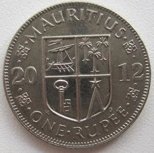 Лот: 8404127. Фото: 1. Маврикий 1 рупия 2012. Африка