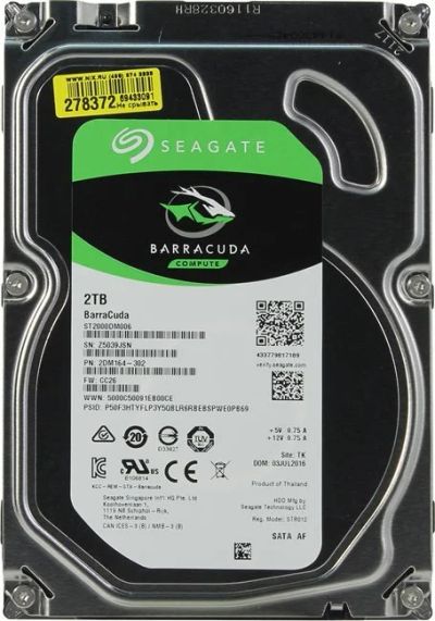 Лот: 9851688. Фото: 1. Seagate ST2000DM006. Жёсткие диски (HDD)