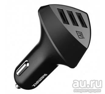 Лот: 16297271. Фото: 1. Автомобильный адаптер 3 USB Remax... Зарядные устройства, блоки питания, адаптеры сетевые для смартфонов