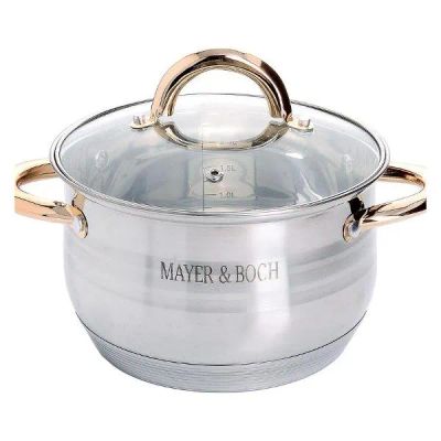 Лот: 24541574. Фото: 1. Кастрюля с крышкой Mayer&Boch... Кастрюли