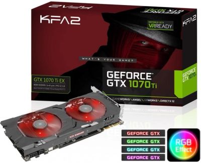 Лот: 11186031. Фото: 1. KFA GeForce GTX1070 Ti EX 8.0... Видеокарты