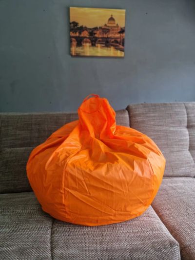 Лот: 25778145. Фото: 1. Кресло мешок MOXXOW L оранжевый. Игровые приставки, консоли