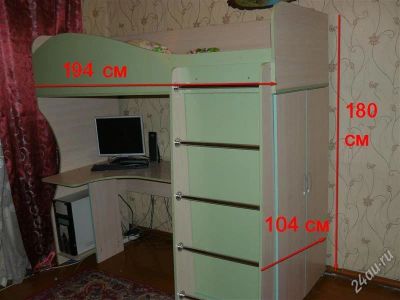 Лот: 1473343. Фото: 1. Кроватка+стол+шкаф+тумбочка. Детские кровати и кроватки